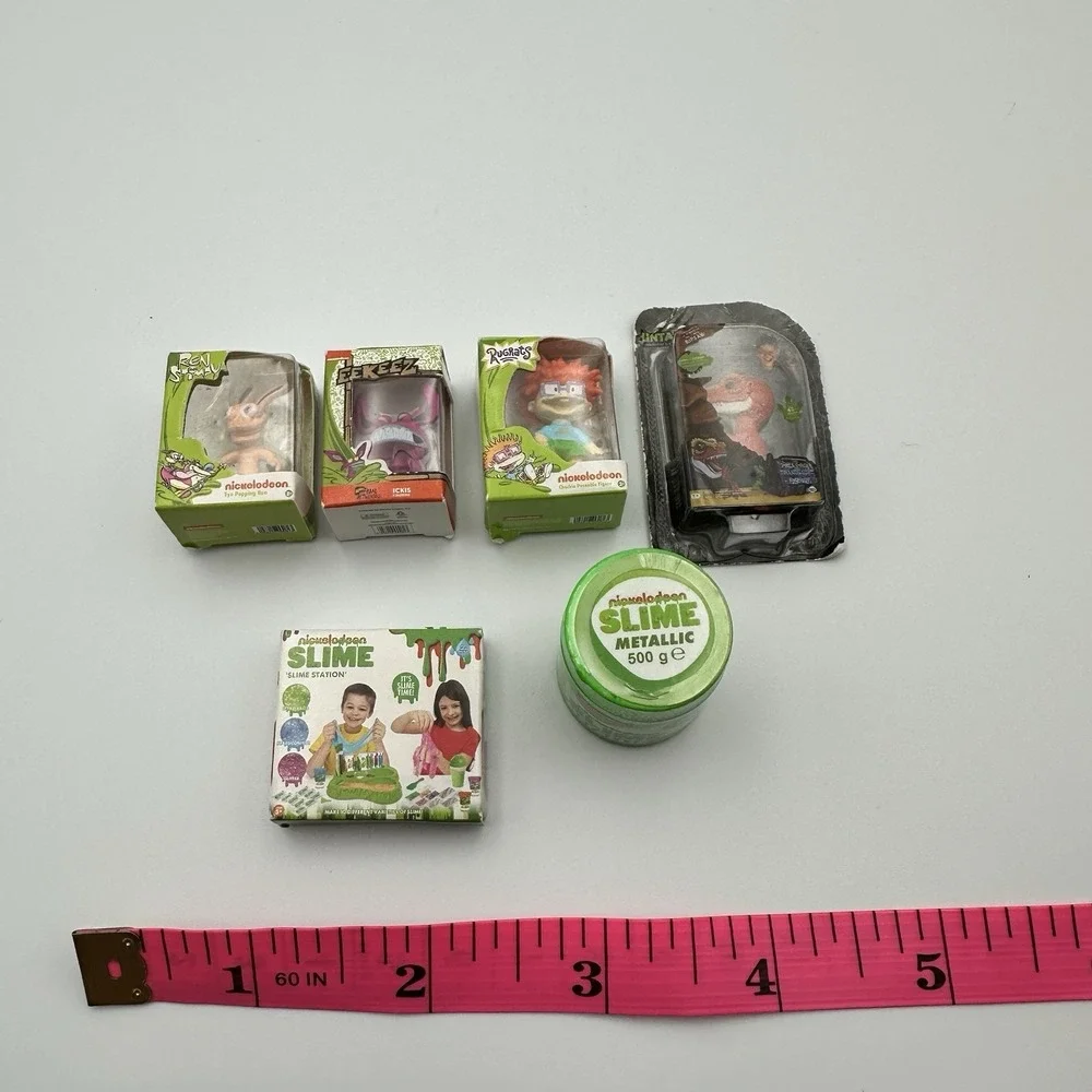 Nickelodeon Collectibles Lot Ren & Stimpy‎ Rugrats Aaahh!!! Real Monsters Slime